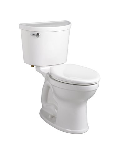 American Standard Champion Pro Two-Piece 1.6 gpf/6.0 Lpf Chair Height Elongated Toilet less Seat