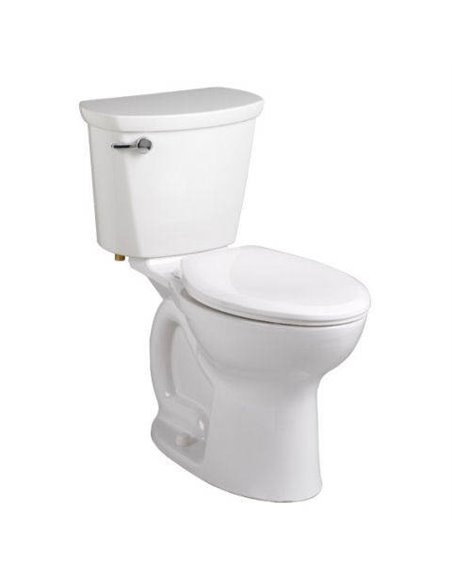 American Standard Cadet Pro Two-Piece 1.6 gpf/6.0 Lpf Chair Height Elongated Toilet Less Seat with Lined Tank