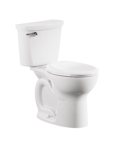 American Standard Cadet Pro Two-Piece 1.6 gpf/6.0 Lpf Chair Height Round Front 10-Inch Rough Toilet Less Seat
