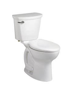 American Standard Cadet Pro Two-Piece 1.28 gpf/4.8 Lpf Chair Height Round Front 10-Inch Rough Toilet Less Seat