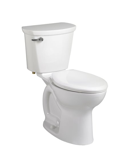 American Standard Cadet Pro Two-Piece 1.28 gpf/4.8 Lpf Chair Height Round Front 10-Inch Rough Toilet Less Seat