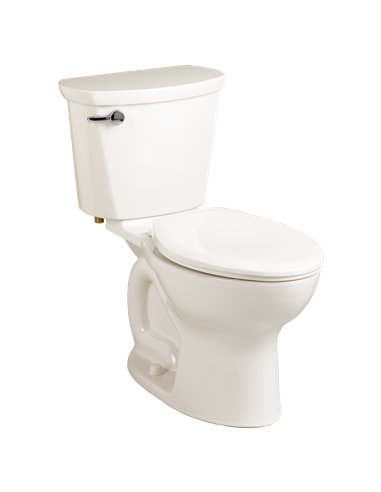 American Standard Cadet Pro Two-Piece 1.28 gpf/4.8 Lpf Standard Height Elongated Toilet Less Seat with Lined Tank
