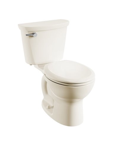 American Standard Cadet Pro Two-Piece 1.6 gpf/6.0 Lpf  Standard Height Round Front 10-Inch Rough Toilet Less Seat