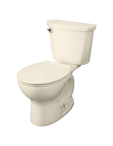 American Standard Cadet Pro Two-Piece 1.28 gpf/4.8 Lpf Standard Height Round Front 10-Inch Rough Toilet Less Seat