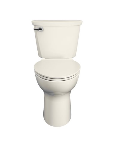 American Standard Cadet Pro Two-Piece 1.6 gpf/6.0 Lpf Compact Chair Height Elongated Toilet Less Seat