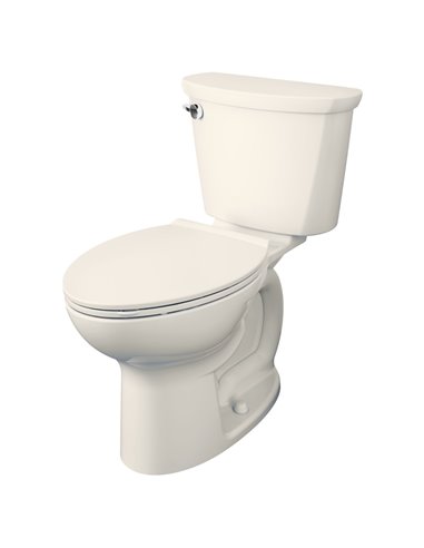 American Standard Cadet Pro Two-Piece 1.6 gpf/6.0 Lpf Compact Chair Height Elongated Toilet Less Seat