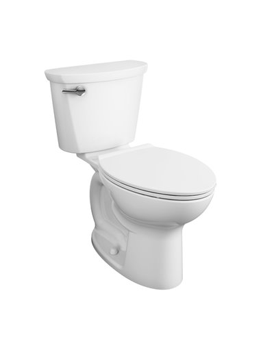 American Standard Cadet Pro Two-Piece 1.28 gpf/4.8 Lpf Compact Chair Height Elongated Toilet Less Seat