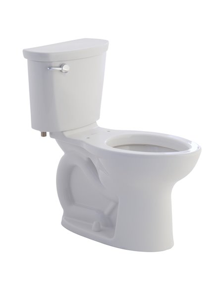 American Standard Cadet Pro Two-Piece 1.28 gpf/4.8 Lpf Compact Chair Height Elongated Toilet Less Seat