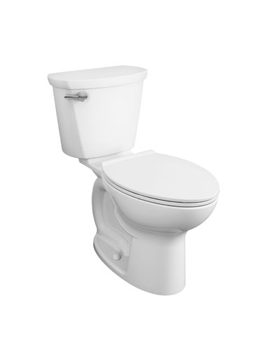 American Standard Cadet Pro Two-Piece 1.6 gpf/6.0 Lpf Compact Chair Height Elongated 14-Inch Rough Toilet Less Seat