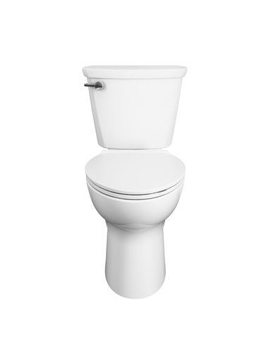 American Standard Cadet Pro Two-Piece 1.6 gpf/6.0 Lpf Compact Chair Height Elongated 14-Inch Rough Toilet Less Seat