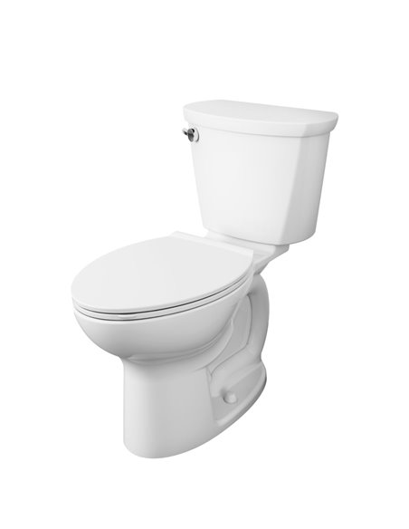American Standard Cadet Pro Two-Piece 1.6 gpf/6.0 Lpf Compact Chair Height Elongated 14-Inch Rough Toilet Less Seat