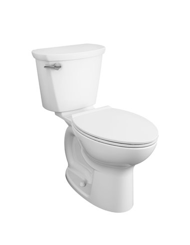 American Standard Cadet Pro Two-Piece 1.28 gpf/4.8 Lpf Compact Chair Height Elongated 14-Inch Rough Toilet Less Seat