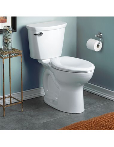 American Standard Cadet Pro Two-Piece 1.28 gpf/4.8 Lpf Compact Chair Height Elongated 14-Inch Rough Toilet Less Seat