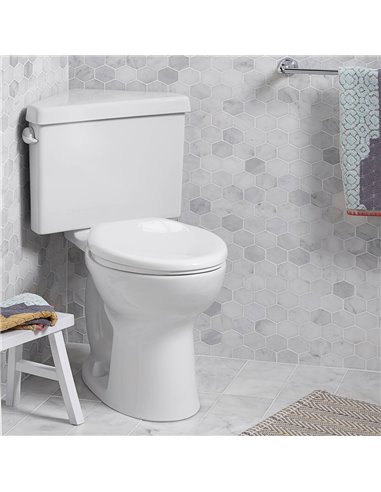 American Standard Triangle Cadet Pro Two-Piece 1.28 gpf/4.8 Lpf Chair Height Elongated Toilet
