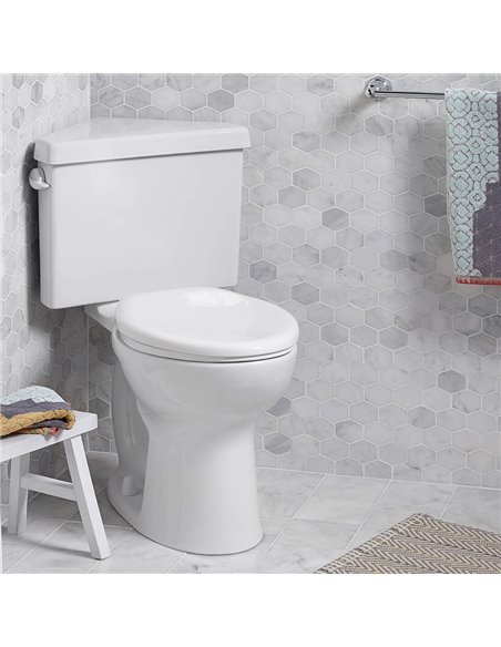 American Standard Triangle Cadet Pro Two-Piece 1.28 gpf/4.8 Lpf Chair Height Elongated Toilet