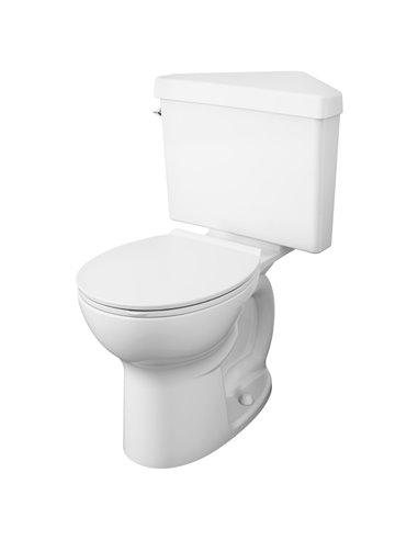 American Standard Triangle Cadet Pro Two-Piece 1.28 gpf/4.8 Lpf Chair Height Round Front Toilet