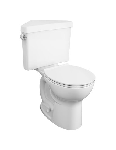 American Standard Triangle Cadet Pro Two-Piece 1.28 gpf/4.8 Lpf Chair Height Round Front Toilet