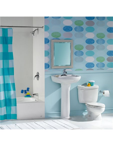 American Standard Baby Devoro Two-Piece 1.28 gpf/4.8 Lpf 10-1/4-Inch Height Elongated Toilet