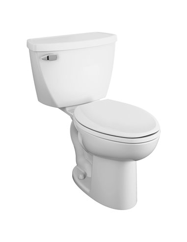 American Standard Cadet Two-Piece Pressure Assist 1.6 gpf/6.0 Lpf Chair Height Elongated EverClean Toilet
