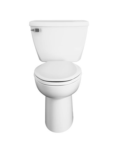 American Standard Cadet Two-Piece Pressure Assist 1.6 gpf/6.0 Lpf Chair Height Elongated EverClean Toilet