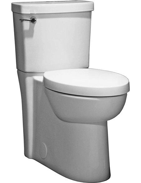 American Standard Studio Concealed Trapway Two-Piece 1.28 gpf/4.8 Lpf Chair Height Round Front Toilet with Seat