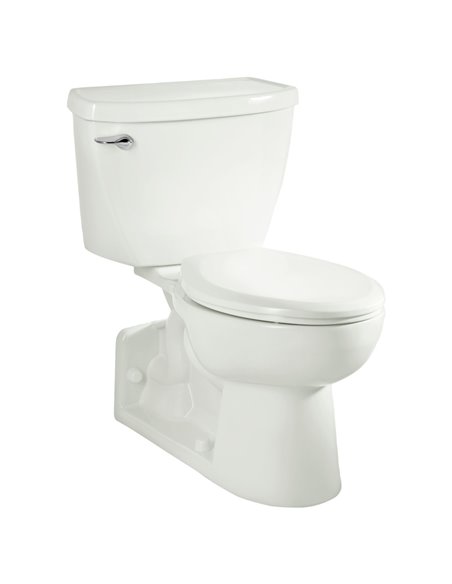 American Standard Yorkville Two-Piece Pressure Assist 1.6 gpf/6.0 Lpf Back Outlet Elongated EverClean Toilet