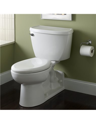 American Standard Yorkville Two-Piece Pressure Assist 1.6 gpf/6.0 Lpf Back Outlet Elongated EverClean Toilet