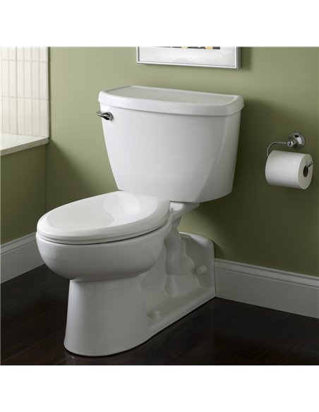 American Standard Yorkville Two-Piece Pressure Assist 1.6 gpf/6.0 Lpf Back Outlet Elongated EverClean Toilet