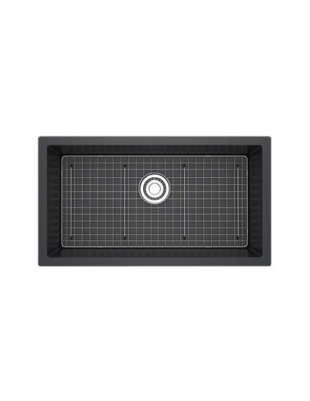 Riobel Fonsa FAUM3318 33" Quartz Single Bowl Undermount Kitchen Sink