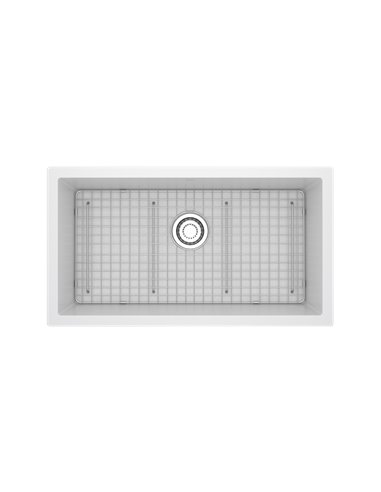 Riobel Fonsa FAUM3318 33" Quartz Single Bowl Undermount Kitchen Sink