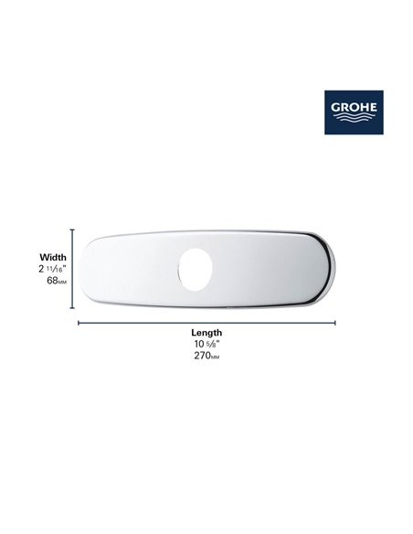 GROHE 07552 10 Euro Escutcheon