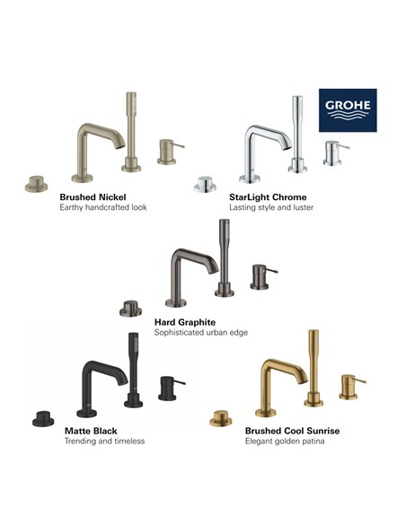 Grohe 19578 Essence New Ohm Trimset Bath 4-H U-Spout
