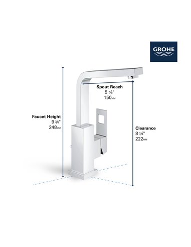 Grohe 23184 Eurocube Ohm Basin L-Size Us