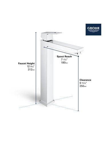 Grohe 23671 Eurocube Ohm Basin Xl-Size Us