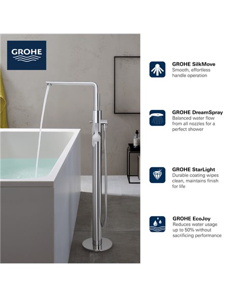 Grohe 23792 Lineare New Ohm Bath Freest.