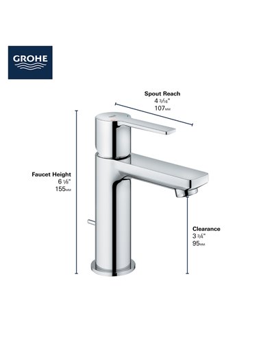 Grohe 23824 Lineare New Ohm Basin Xs Us