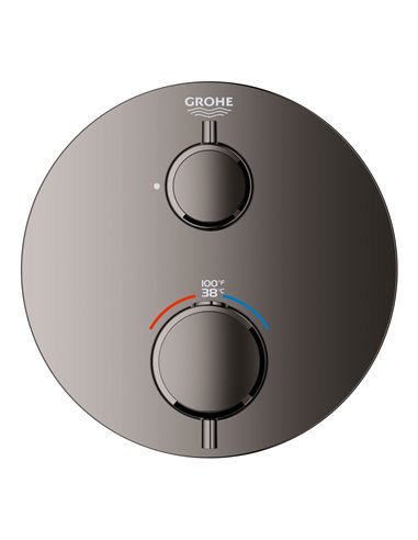 Grohe 24107 Grohtherm Round Single Func Thm Trim