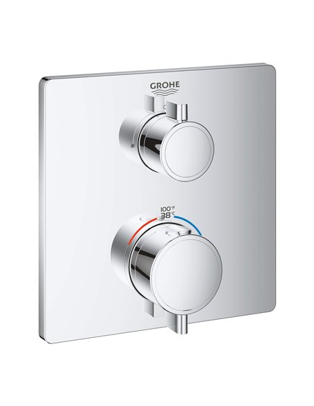 Grohe 24110 Grohtherm Square Single Func Thm Trim
