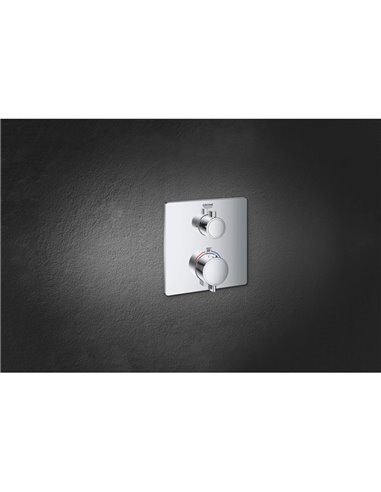 Grohe 24110 Grohtherm Square Single Func Thm Trim