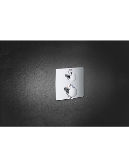 Grohe 24110 Grohtherm Square Single Func Thm Trim