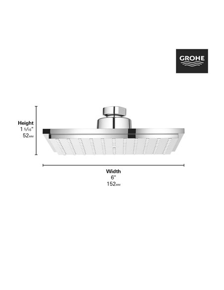 Grohe 26468 Euphoria Cube 152 Headshower 6,6L