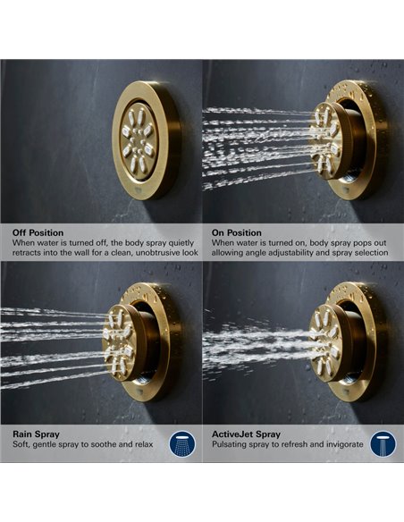 GROHE 267440 Rsh Aqua Body Spray Round