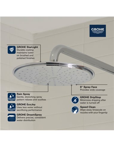 Grohe 27814 Rainshower Cosmopolitan 210, 1.75 Gpm, C