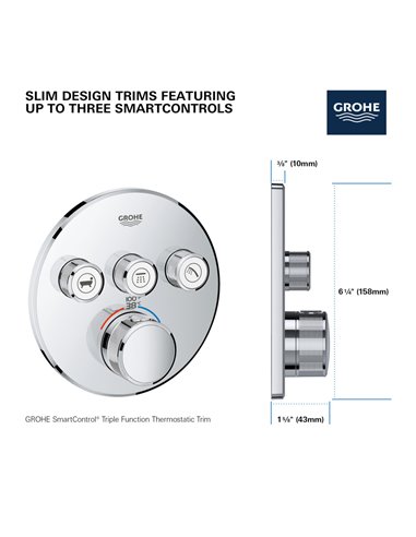 Grohe 29138 Grt Smartcontrol Term.P.Ext Ronda 3Sc Us