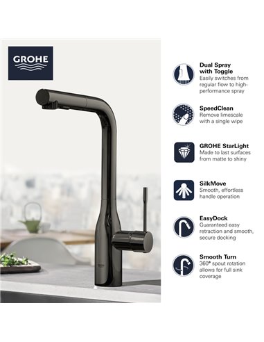 Grohe 30271 Essence New Ohm Sink L-Spout Spray Us