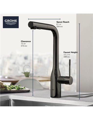Grohe 30271 Essence New Ohm Sink L-Spout Spray Us