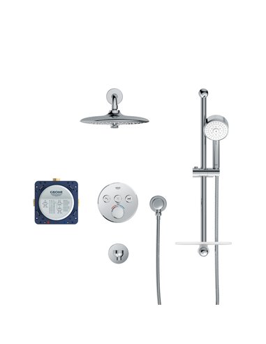 Grohe 103017 Eurosmart Euphoria SmartControl Thermostatic Triple Function Shower Kit