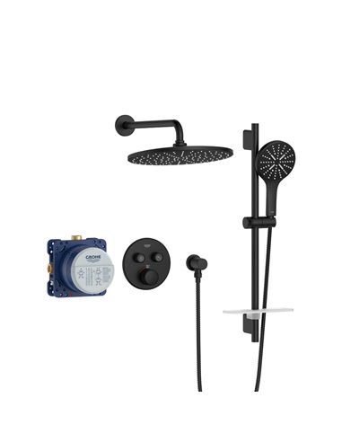 Grohe 103070 Rainshower SmartControl Thermostatic Dual Function Shower Kit 