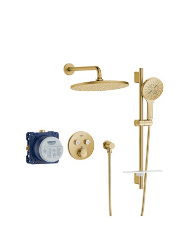 Grohe 103070 Rainshower SmartControl Thermostatic Dual Function Shower Kit 