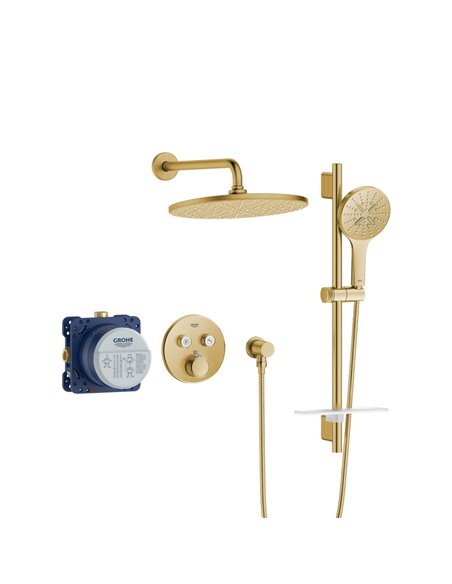 Grohe 103070 Rainshower SmartControl Thermostatic Dual Function Shower Kit 